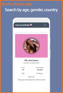 Usernamesfinder - Kik usernames, make kik friends screenshot
