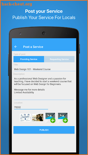 Userv - Provide & Request Services Nearby screenshot