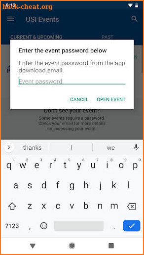 USI Event Center screenshot