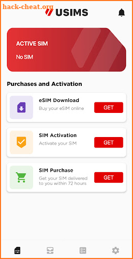USIMS | eSIM/SIM Internet screenshot