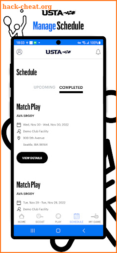 USTA Tennis screenshot