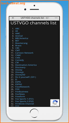 USTV Channels Networks screenshot