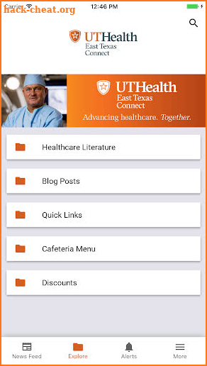 UT Health East Texas screenshot