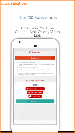 UT Promoter- Get subscribers, likes & full views screenshot