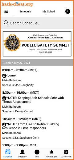 Utah Public Safety Summit screenshot