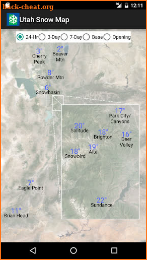 Utah Snow Map screenshot