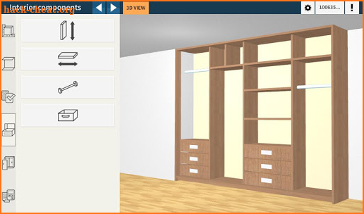 Utile closet PRO 3D designer screenshot