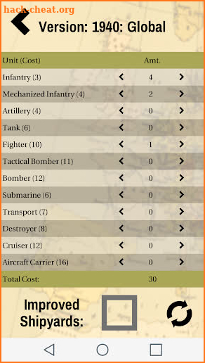 Utility for Axis & Allies Game screenshot