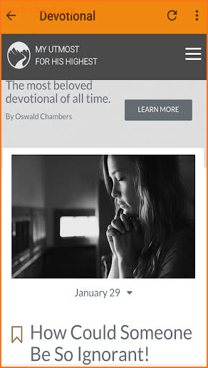 Utmost for His Highest, Oswald Chambers screenshot