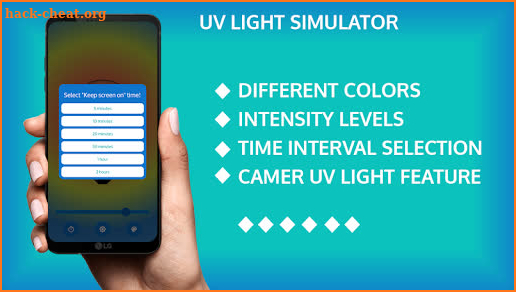 UV light Simulator, Ultraviolet simulation app screenshot