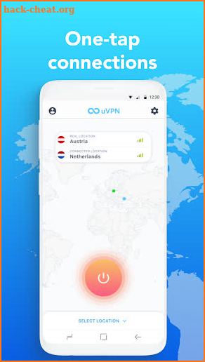uVPN - free and unlimited VPN for Android screenshot