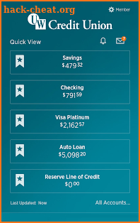 UW Credit Union screenshot