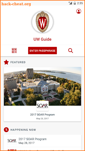 UW Guide screenshot