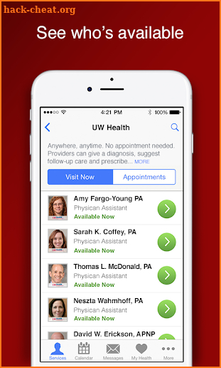 UW Health Care Anywhere - Video Visit screenshot