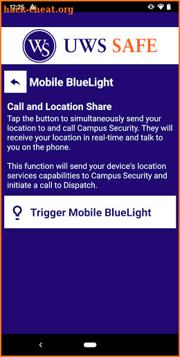 UWS SAFE screenshot