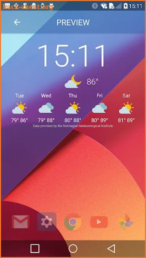 UX 6.0 G6 theme for Chronus Weather Icons screenshot