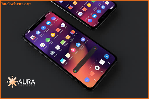[UX8] Aura Orange Theme LG G8 V50 V40 V30 Pie screenshot