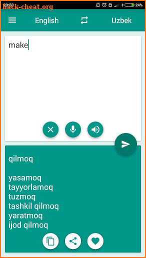 Uzbek-English Translator screenshot