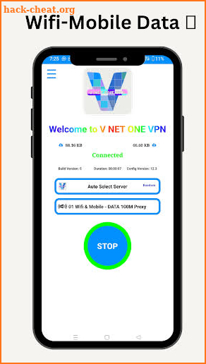 V NET One VPN screenshot