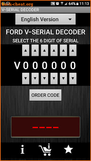 V-Serial Radio Code Decoder screenshot