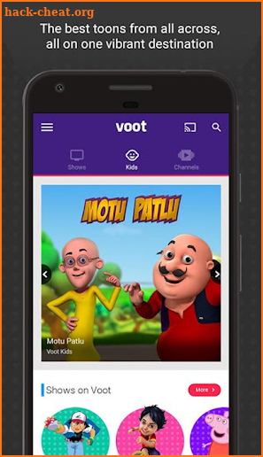 V00T, TV screenshot