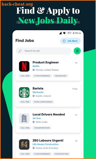 Vacansea Job Search, Find Best Jobs and Companies screenshot