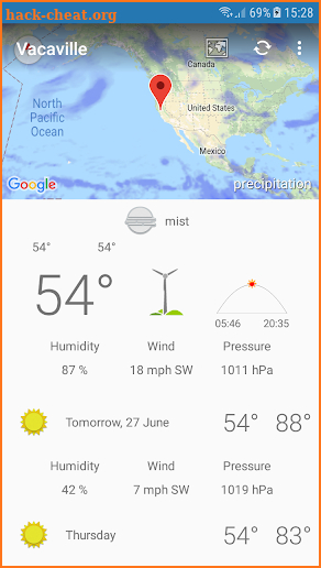 Vacaville, CA - weather and more screenshot