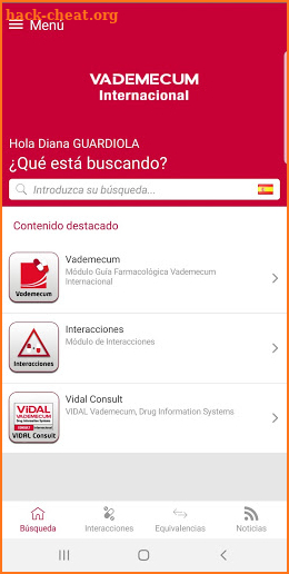 Vademecum Internacional 2019 screenshot