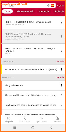 Vademecum Internacional 2019 screenshot