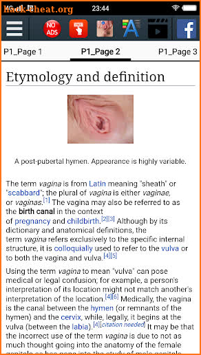 Vagina Anatomy Encyclopedia screenshot
