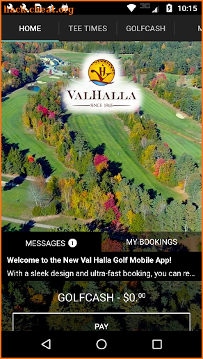 Val Halla Golf Course Tee Times screenshot