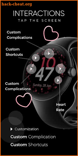 Valentine Beauty - Watch Face screenshot