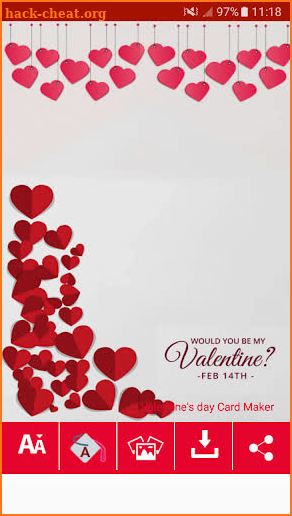 Valentine Card Maker screenshot