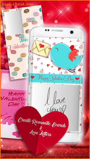 Valentine Cards ❤️ Love Greetings Cards Making App screenshot