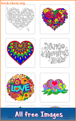 Valentine Color by Number - Paint by Numbers Pages screenshot