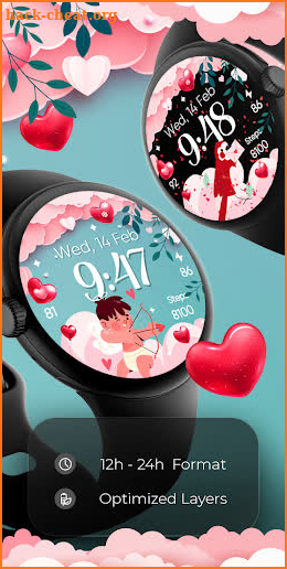 Valentine Cupid - Watch Face screenshot