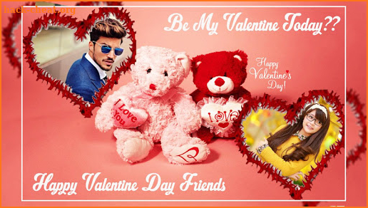 Valentine Day Dual Photo Frame screenshot