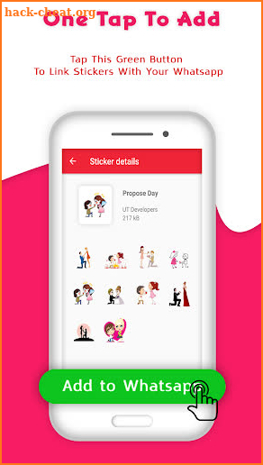 Valentine Day GIF : Valentine Week Stickers Pack screenshot