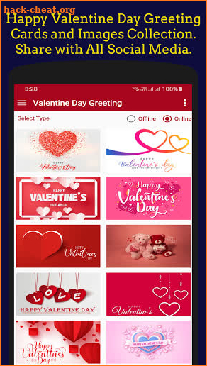 Valentine Day Greeting GIF. screenshot
