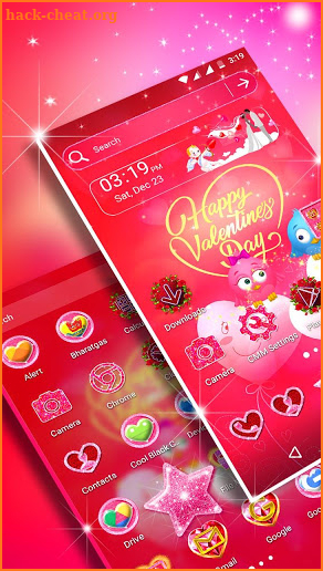 Valentine Day Launcher Theme screenshot