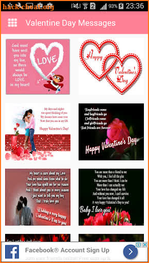 Valentine day Messages,Images Greeting Card Quotes screenshot