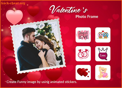 Valentine Day Photo Frame Editor - Couple Photo screenshot