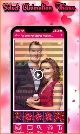 Valentine Day Photo Video Maker with Music 2019 screenshot
