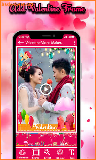Valentine Day Photo Video Maker with Music 2019 screenshot