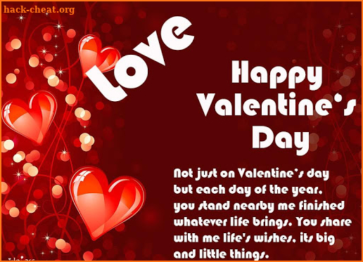 Valentine day quotes screenshot