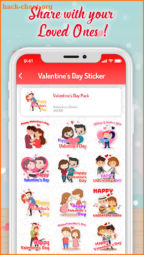 Valentine Day Stickers 2019 - WAStickerApps screenshot