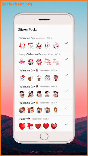 Valentine Day Stickers for WhatsApp -WAStickerApps screenshot