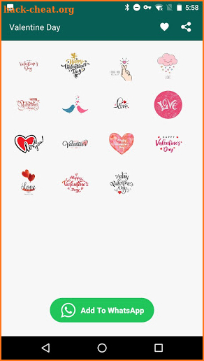 Valentine Day Stickers For Whatsapp(WAStickerApps) screenshot