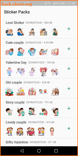 Valentine Day Stickers (WAStickerApps) screenshot