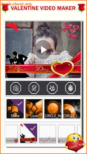 Valentine Day Video Maker 2021 - Love Video Maker screenshot